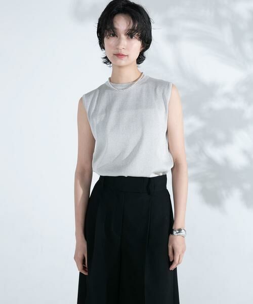 URBAN RESEARCH ROSSO / アーバンリサーチ ロッソ ニット・セーター | ブライトヤーンノースリーブニット | 詳細2