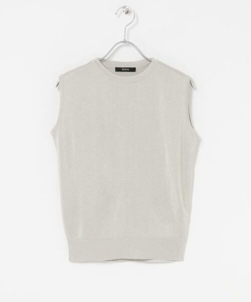 URBAN RESEARCH ROSSO / アーバンリサーチ ロッソ ニット・セーター | ブライトヤーンノースリーブニット | 詳細9