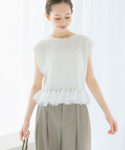 URBAN RESEARCH ROSSO / アーバンリサーチ ロッソ ニット・セーター | フリンジデザインサマーニット | 詳細3