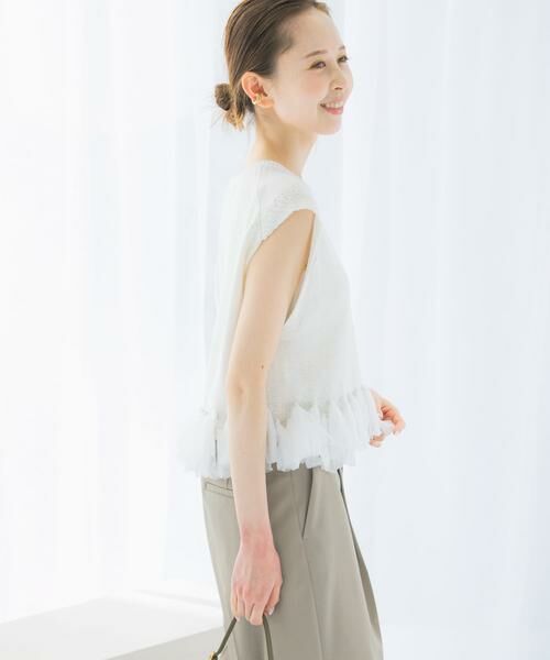 URBAN RESEARCH ROSSO / アーバンリサーチ ロッソ ニット・セーター | フリンジデザインサマーニット | 詳細4