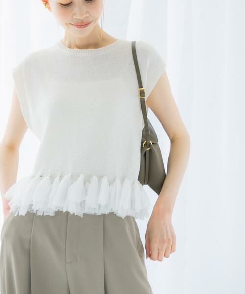 URBAN RESEARCH ROSSO / アーバンリサーチ ロッソ ニット・セーター | フリンジデザインサマーニット | 詳細5