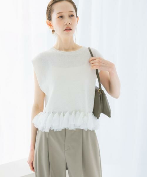 URBAN RESEARCH ROSSO / アーバンリサーチ ロッソ ニット・セーター | フリンジデザインサマーニット | 詳細7