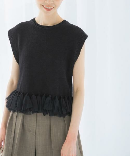 URBAN RESEARCH ROSSO / アーバンリサーチ ロッソ ニット・セーター | フリンジデザインサマーニット | 詳細14