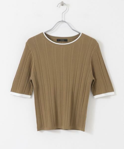 URBAN RESEARCH ROSSO / アーバンリサーチ ロッソ ニット・セーター | アンチピリングバイカラーリブニット | 詳細10