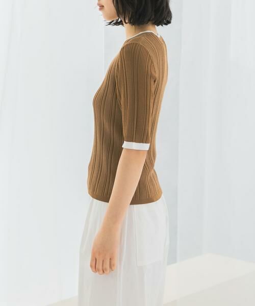 URBAN RESEARCH ROSSO / アーバンリサーチ ロッソ ニット・セーター | アンチピリングバイカラーリブニット | 詳細5