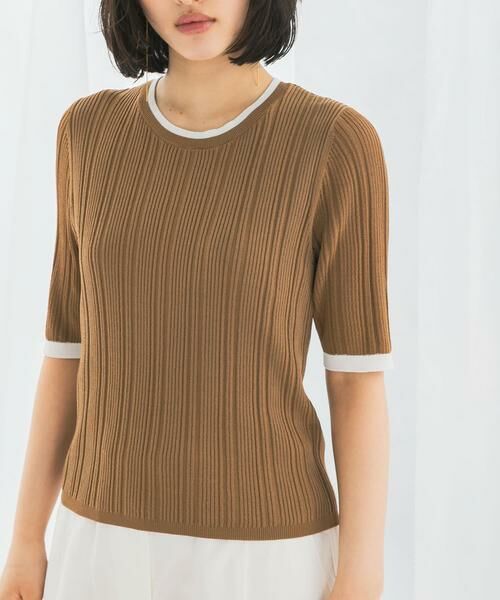 URBAN RESEARCH ROSSO / アーバンリサーチ ロッソ ニット・セーター | アンチピリングバイカラーリブニット | 詳細7