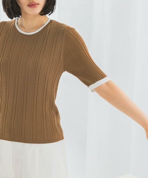 URBAN RESEARCH ROSSO / アーバンリサーチ ロッソ ニット・セーター | アンチピリングバイカラーリブニット | 詳細9