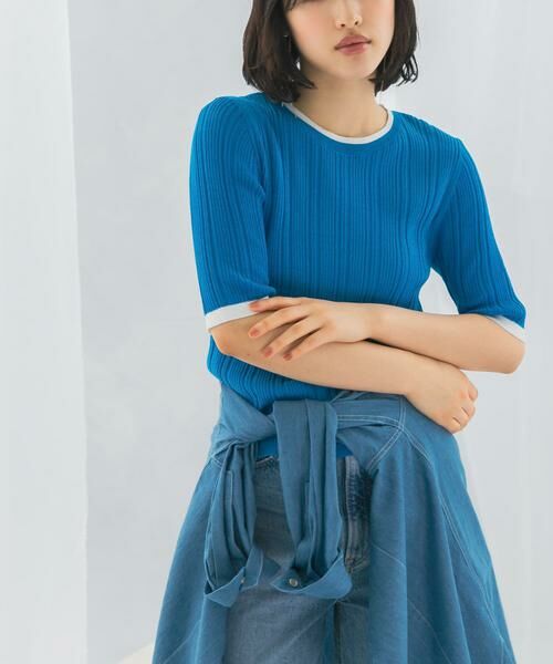 URBAN RESEARCH ROSSO / アーバンリサーチ ロッソ ニット・セーター | アンチピリングバイカラーリブニット | 詳細15