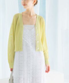 URBAN RESEARCH ROSSO / アーバンリサーチ ロッソ カーディガン・ボレロ | メッシュラメショートカーディガン