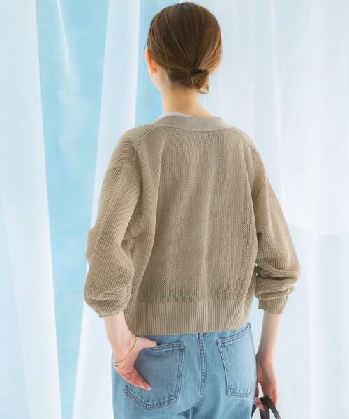 URBAN RESEARCH ROSSO / アーバンリサーチ ロッソ カーディガン・ボレロ | メッシュラメショートカーディガン | 詳細21