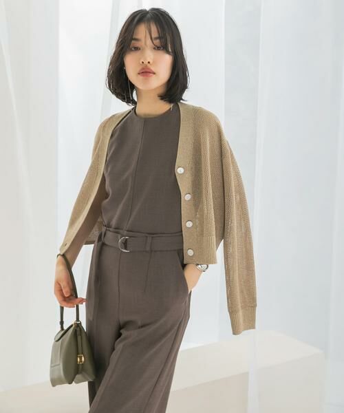 URBAN RESEARCH ROSSO / アーバンリサーチ ロッソ カーディガン・ボレロ | メッシュラメショートカーディガン | 詳細24