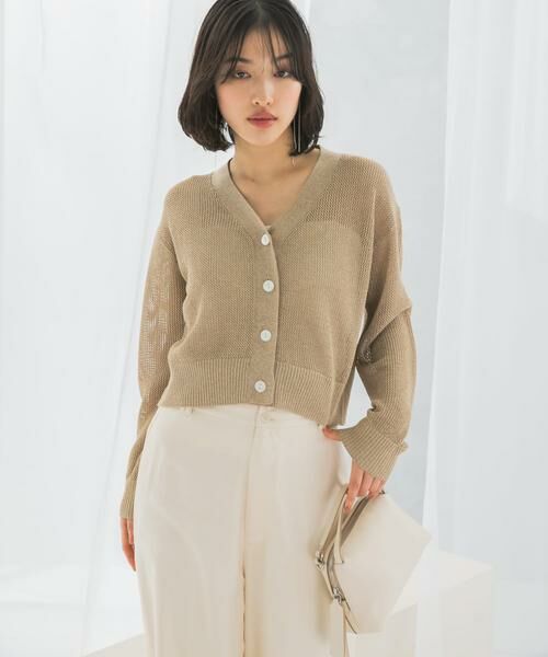 URBAN RESEARCH ROSSO / アーバンリサーチ ロッソ カーディガン・ボレロ | メッシュラメショートカーディガン | 詳細25