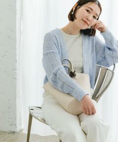 URBAN RESEARCH ROSSO / アーバンリサーチ ロッソ カーディガン・ボレロ | F by ROSSO　透かし編みショートカーディガン