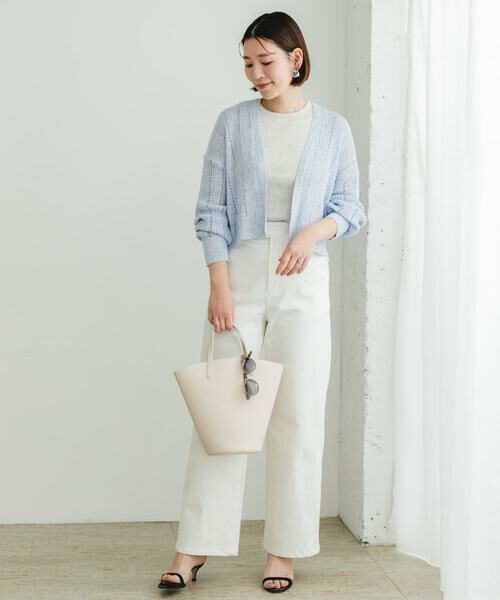 URBAN RESEARCH ROSSO / アーバンリサーチ ロッソ カーディガン・ボレロ | F by ROSSO　透かし編みショートカーディガン | 詳細5