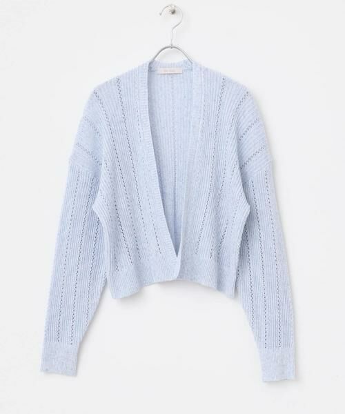 URBAN RESEARCH ROSSO / アーバンリサーチ ロッソ カーディガン・ボレロ | F by ROSSO　透かし編みショートカーディガン | 詳細7