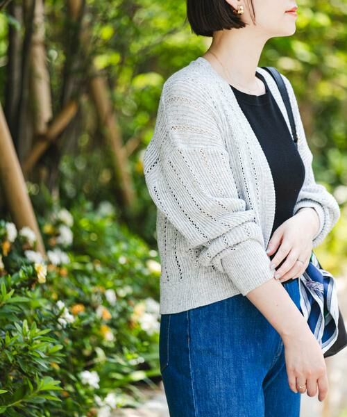 URBAN RESEARCH ROSSO / アーバンリサーチ ロッソ カーディガン・ボレロ | F by ROSSO　透かし編みショートカーディガン | 詳細21