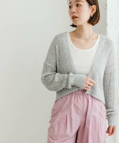 URBAN RESEARCH ROSSO / アーバンリサーチ ロッソ カーディガン・ボレロ | F by ROSSO　透かし編みショートカーディガン | 詳細24