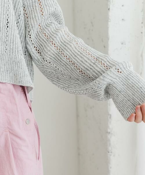 URBAN RESEARCH ROSSO / アーバンリサーチ ロッソ カーディガン・ボレロ | F by ROSSO　透かし編みショートカーディガン | 詳細26
