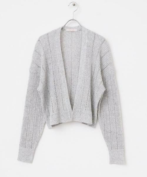 URBAN RESEARCH ROSSO / アーバンリサーチ ロッソ カーディガン・ボレロ | F by ROSSO　透かし編みショートカーディガン | 詳細28