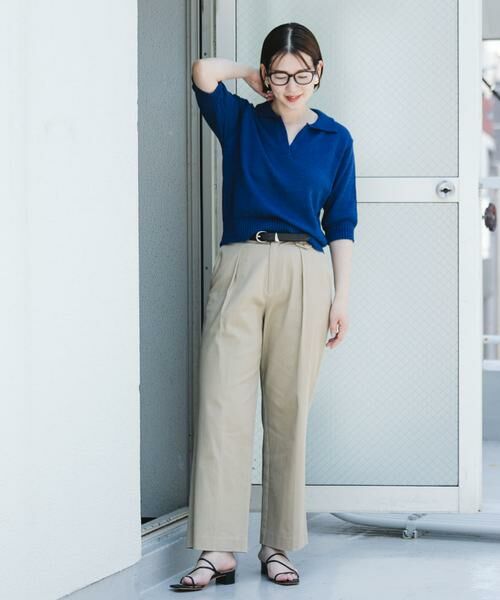 URBAN RESEARCH ROSSO / アーバンリサーチ ロッソ ニット・セーター | F by ROSSO　オープンカラーサマーニット | 詳細2