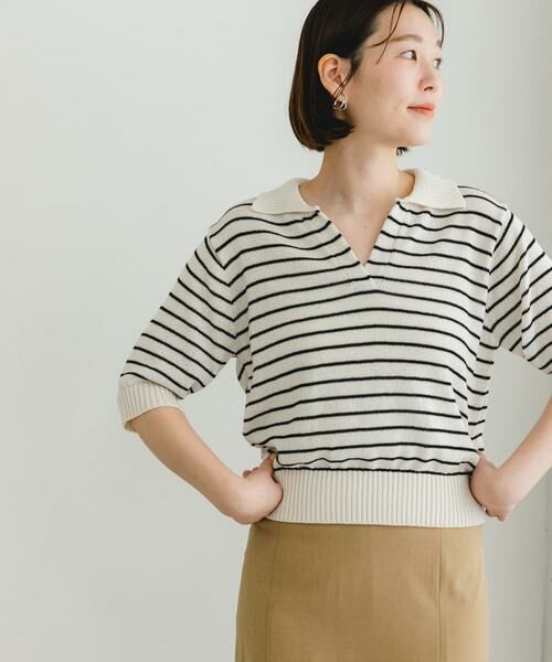 URBAN RESEARCH ROSSO / アーバンリサーチ ロッソ ニット・セーター | F by ROSSO　オープンカラーサマーニット | 詳細15