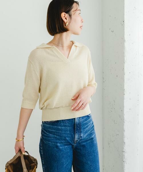 URBAN RESEARCH ROSSO / アーバンリサーチ ロッソ ニット・セーター | F by ROSSO　オープンカラーサマーニット | 詳細23