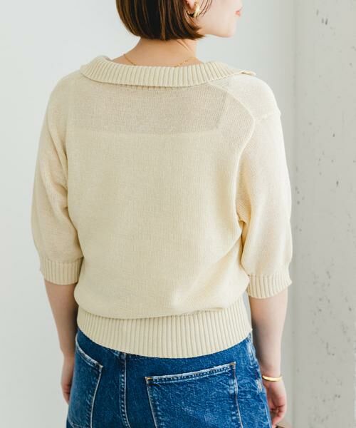 URBAN RESEARCH ROSSO / アーバンリサーチ ロッソ ニット・セーター | F by ROSSO　オープンカラーサマーニット | 詳細25