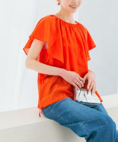 URBAN RESEARCH ROSSO / アーバンリサーチ ロッソ シャツ・ブラウス | コットンシルクフレアスリーブブラウス