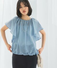 URBAN RESEARCH ROSSO / アーバンリサーチ ロッソ シャツ・ブラウス | コットンシルクフレアスリーブブラウス