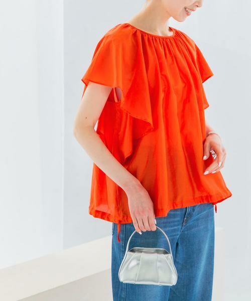 URBAN RESEARCH ROSSO / アーバンリサーチ ロッソ シャツ・ブラウス | コットンシルクフレアスリーブブラウス | 詳細1