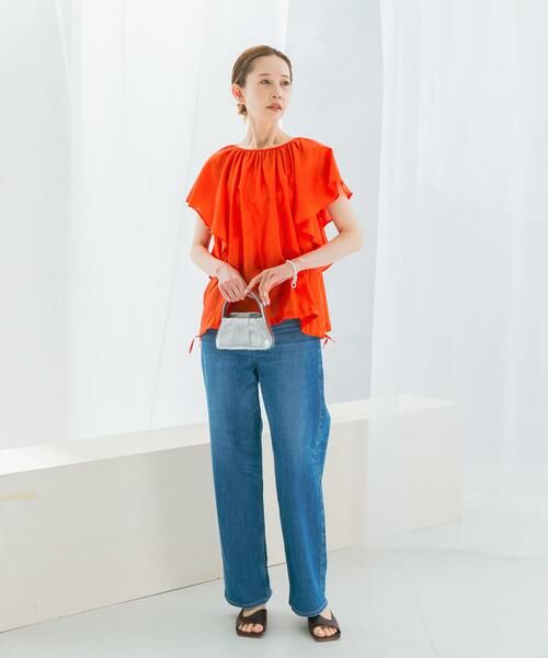 URBAN RESEARCH ROSSO / アーバンリサーチ ロッソ シャツ・ブラウス | コットンシルクフレアスリーブブラウス | 詳細3