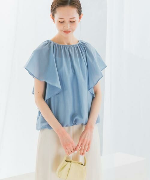 URBAN RESEARCH ROSSO / アーバンリサーチ ロッソ シャツ・ブラウス | コットンシルクフレアスリーブブラウス | 詳細15