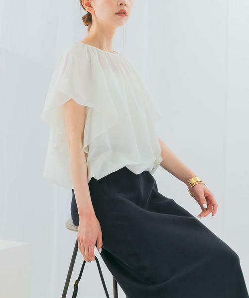 URBAN RESEARCH ROSSO / アーバンリサーチ ロッソ シャツ・ブラウス | コットンシルクフレアスリーブブラウス | 詳細30