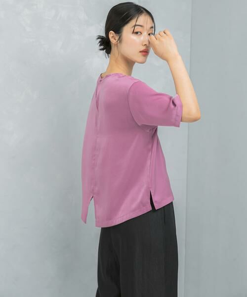 URBAN RESEARCH ROSSO / アーバンリサーチ ロッソ Tシャツ | UVカットサテンブラウス | 詳細3