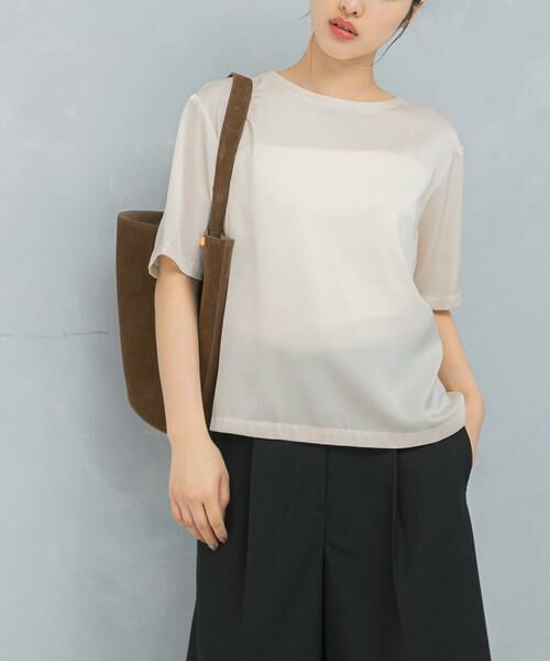 URBAN RESEARCH ROSSO / アーバンリサーチ ロッソ Tシャツ | UVカットサテンブラウス | 詳細11