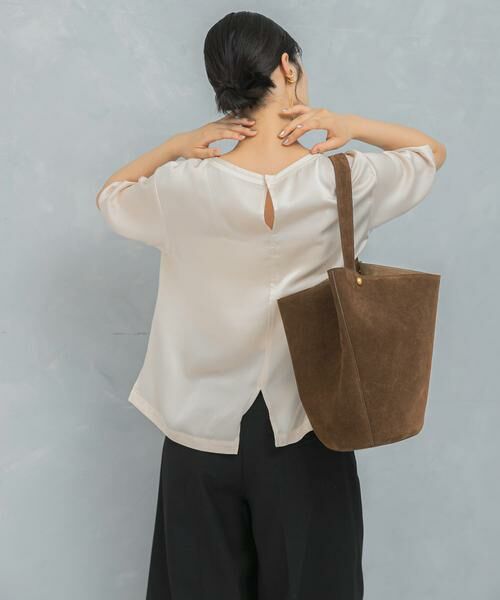 URBAN RESEARCH ROSSO / アーバンリサーチ ロッソ Tシャツ | UVカットサテンブラウス | 詳細13