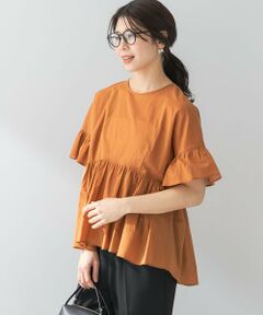 URBAN RESEARCH ROSSO / アーバンリサーチ ロッソ シャツ・ブラウス | F by ROSSO　コットンボイル切替ギャザーブラウス