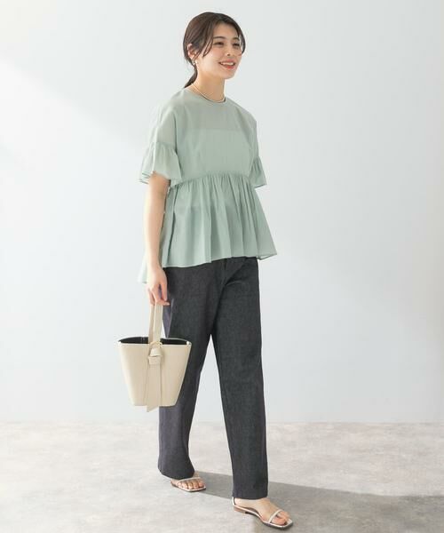 URBAN RESEARCH ROSSO / アーバンリサーチ ロッソ シャツ・ブラウス | F by ROSSO　コットンボイル切替ギャザーブラウス | 詳細6