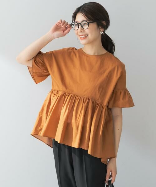 URBAN RESEARCH ROSSO / アーバンリサーチ ロッソ シャツ・ブラウス | F by ROSSO　コットンボイル切替ギャザーブラウス | 詳細9