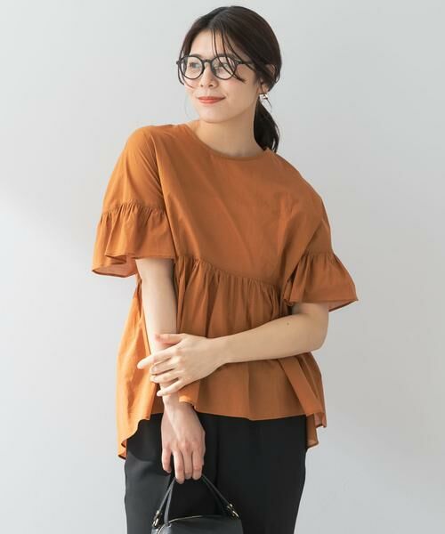 URBAN RESEARCH ROSSO / アーバンリサーチ ロッソ シャツ・ブラウス | F by ROSSO　コットンボイル切替ギャザーブラウス | 詳細10