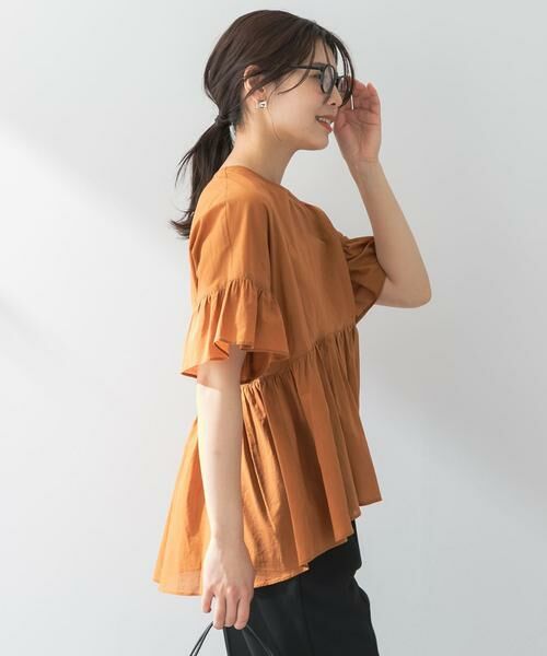 URBAN RESEARCH ROSSO / アーバンリサーチ ロッソ シャツ・ブラウス | F by ROSSO　コットンボイル切替ギャザーブラウス | 詳細11