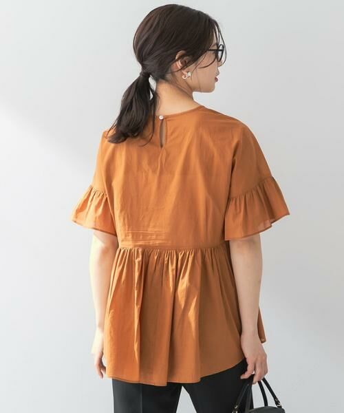 URBAN RESEARCH ROSSO / アーバンリサーチ ロッソ シャツ・ブラウス | F by ROSSO　コットンボイル切替ギャザーブラウス | 詳細12