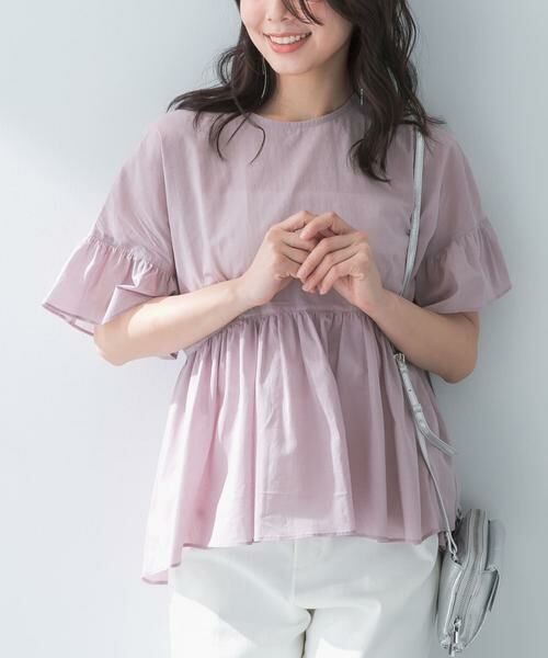 URBAN RESEARCH ROSSO / アーバンリサーチ ロッソ シャツ・ブラウス | F by ROSSO　コットンボイル切替ギャザーブラウス | 詳細20