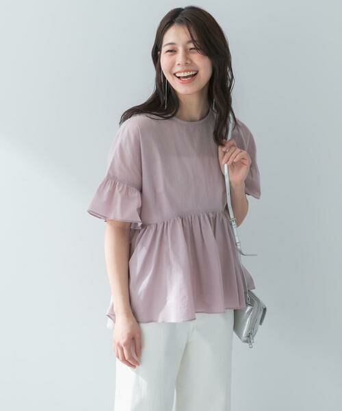 URBAN RESEARCH ROSSO / アーバンリサーチ ロッソ シャツ・ブラウス | F by ROSSO　コットンボイル切替ギャザーブラウス | 詳細21