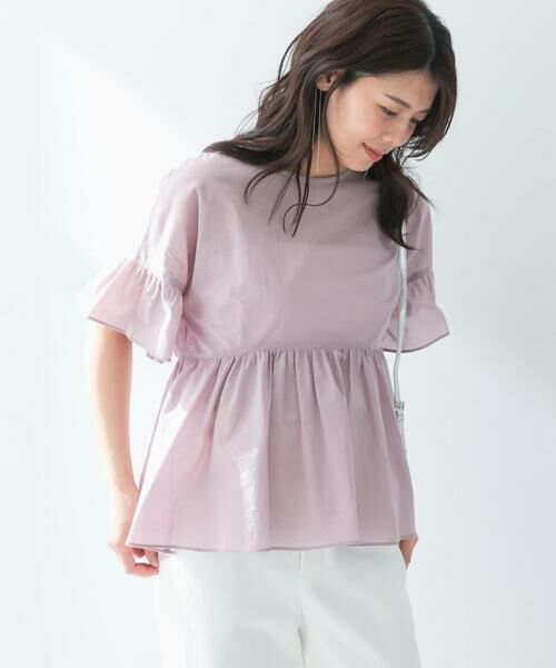 URBAN RESEARCH ROSSO / アーバンリサーチ ロッソ シャツ・ブラウス | F by ROSSO　コットンボイル切替ギャザーブラウス | 詳細22