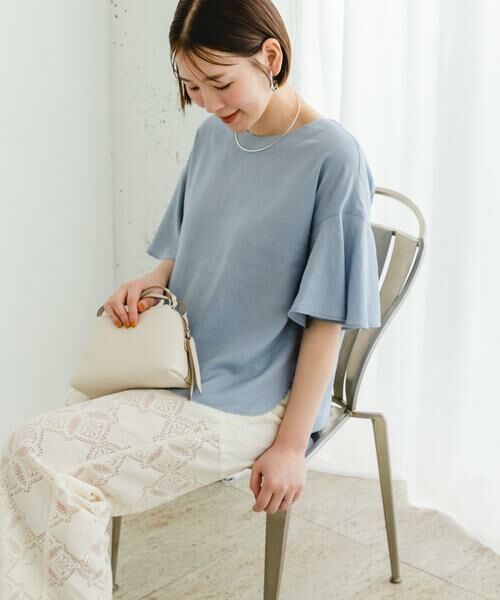 URBAN RESEARCH ROSSO / アーバンリサーチ ロッソ シャツ・ブラウス | F by ROSSO　リネンフレアスリーブブラウス | 詳細1