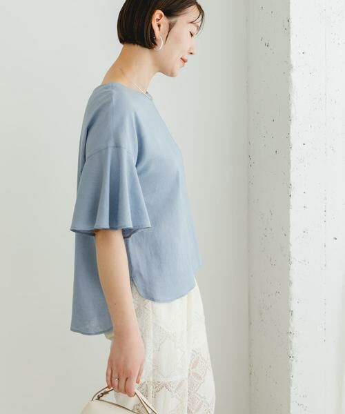 URBAN RESEARCH ROSSO / アーバンリサーチ ロッソ シャツ・ブラウス | F by ROSSO　リネンフレアスリーブブラウス | 詳細3