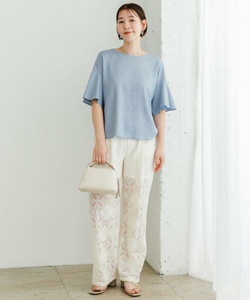 URBAN RESEARCH ROSSO / アーバンリサーチ ロッソ シャツ・ブラウス | F by ROSSO　リネンフレアスリーブブラウス | 詳細4