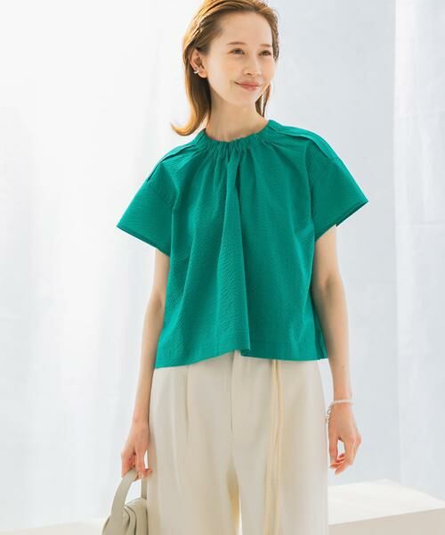 URBAN RESEARCH ROSSO / アーバンリサーチ ロッソ シャツ・ブラウス | シアサッカーショートギャザーブラウス | 詳細2