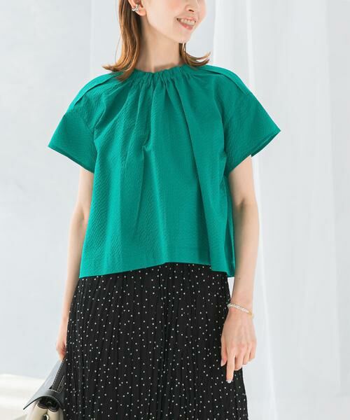 URBAN RESEARCH ROSSO / アーバンリサーチ ロッソ シャツ・ブラウス | シアサッカーショートギャザーブラウス | 詳細6